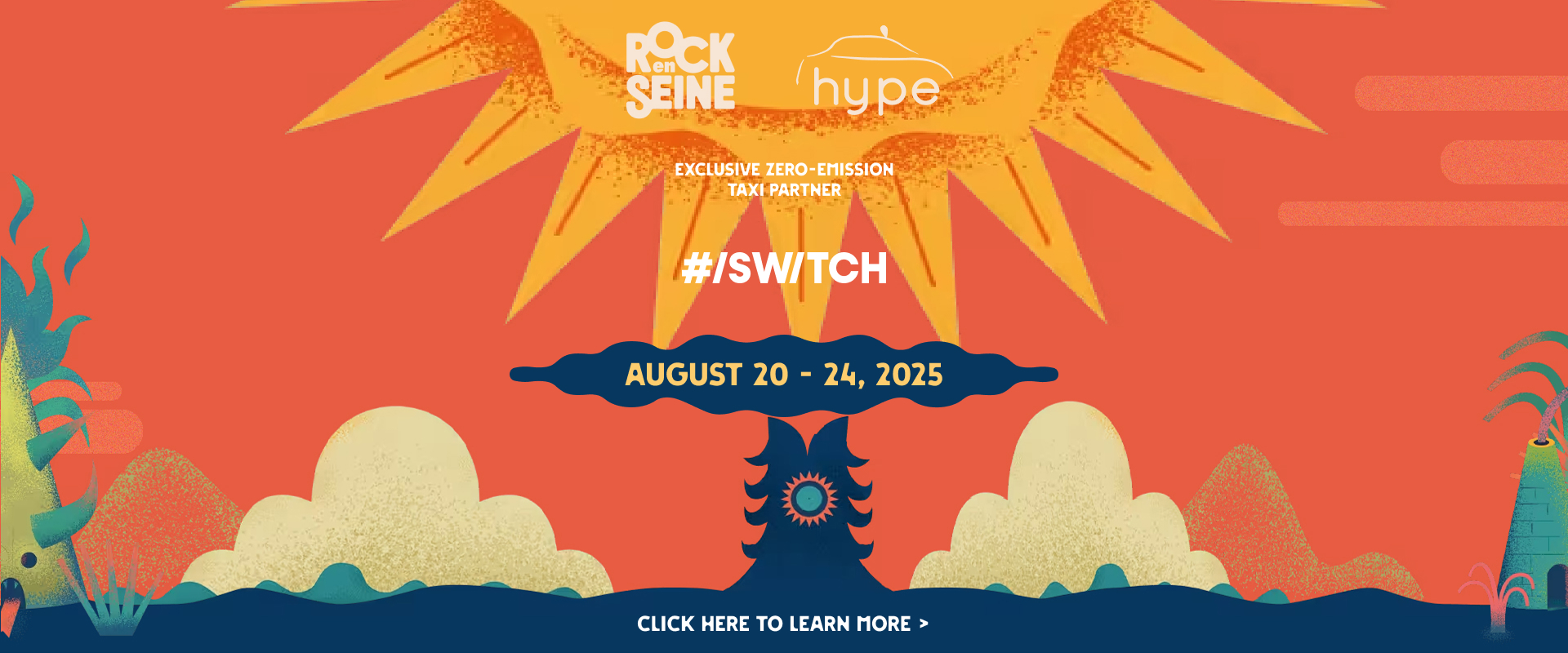 <span style="font-family: 'Poppins', sans-serif;font-size: 13px"> Published on August 19, 2025 </span><br><br>Rock en Seine rejoint <strong>#<span style="color: #ec6810"><i>i</i></span>SWITCH</strong> et met à disposition des festivaliers les taxis Hype, le seul service 100% électrique